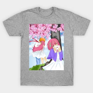 Anime Pink Hair Girl in Losing Confessions T-Shirt